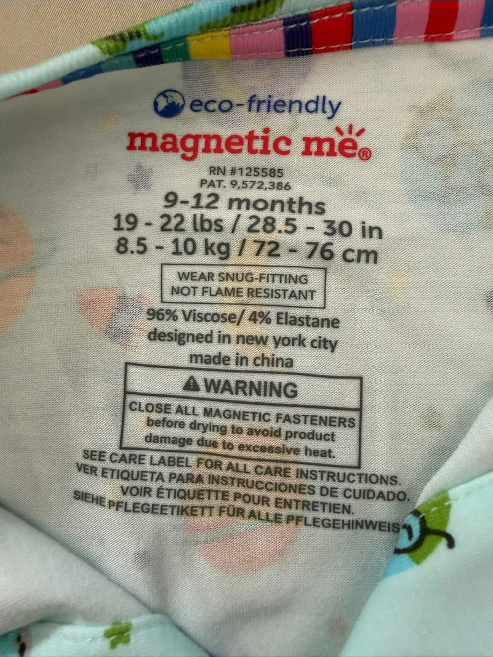 NWOT Magnetic Me blue planets Viscose(Bamboo) convertible footies- 9-12M
